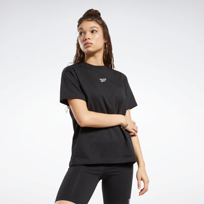 Reebok Apparel Women Classics Fitted T-Shirt Black