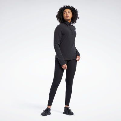 Reebok Apparel Women Outerwear Fleece Quarter-Zip Jacket Black – Reebok  Canada