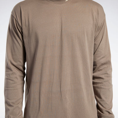 Reebok Apparel Men Classics Wardrobe Essentials Top à manches longues T-Long-Sleeve Top Trkgry