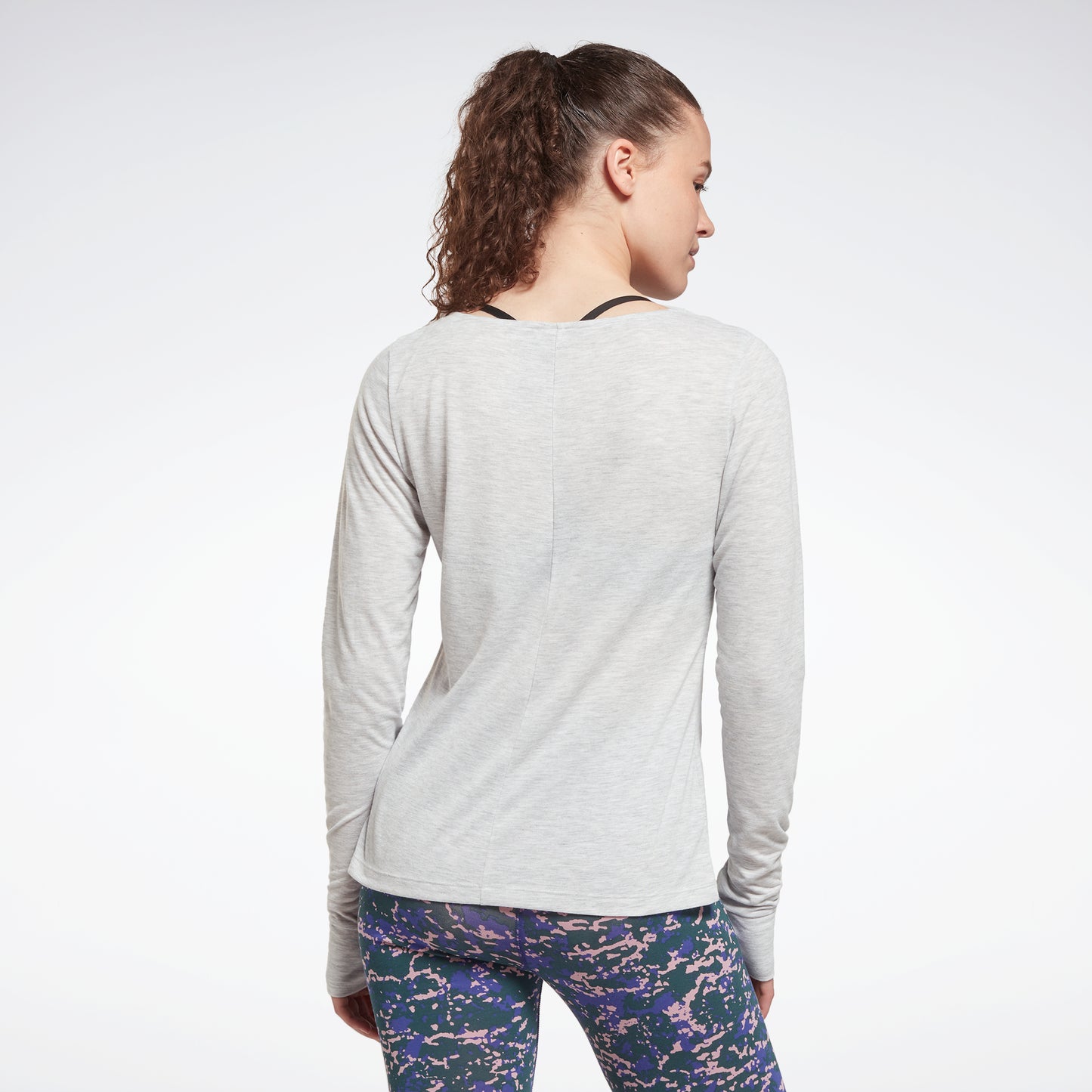 Reebok Apparel Women Yoga Cotton Rib Long-Sleeve Top BLACK – Reebok Canada