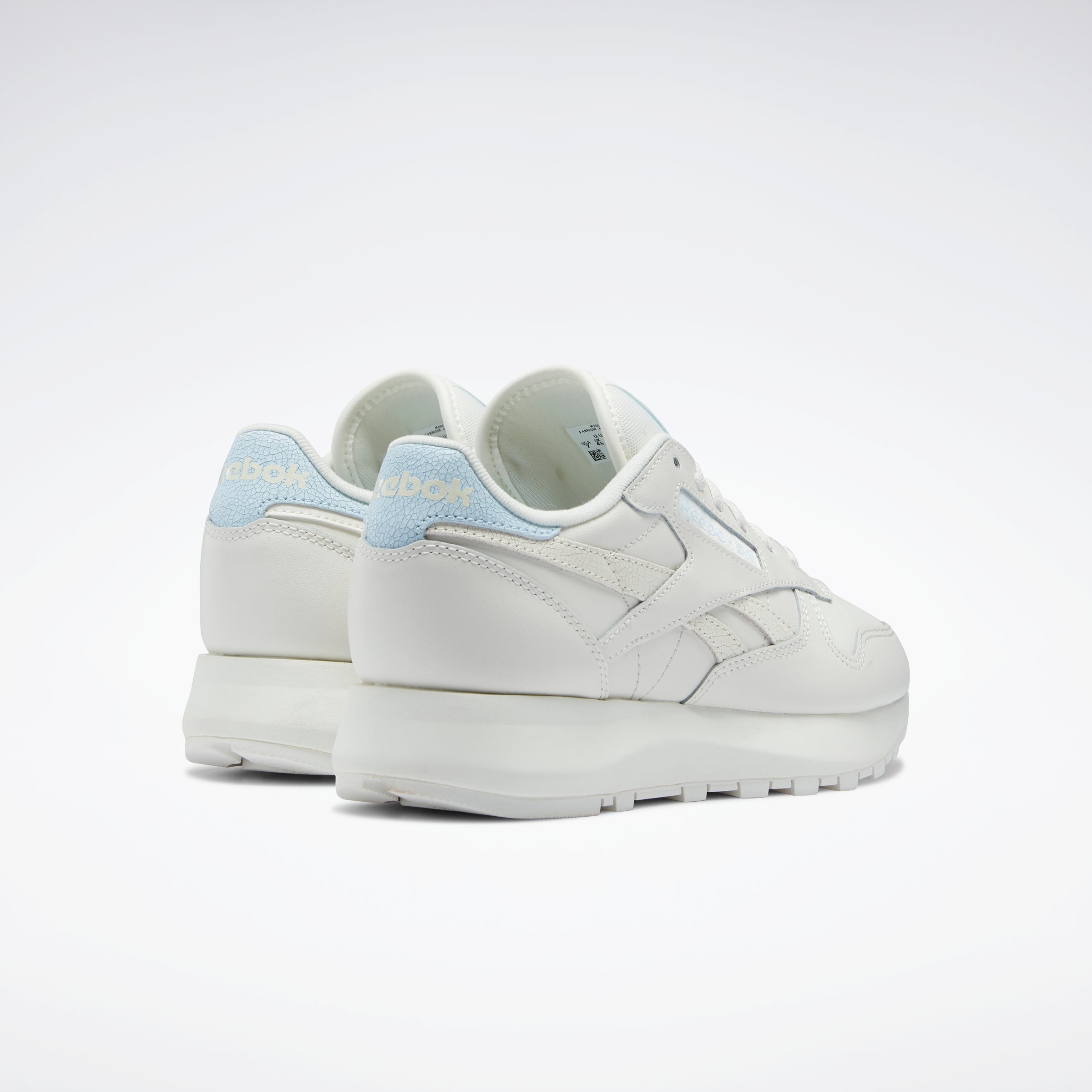 Reebok Footwear Women Classic Leather Sp Shoes Chalk/Chalk/Glablu