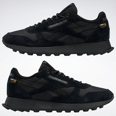 Reebok Footwear Men Classic Leather Shoes Cblack/Cblack/Purgry – Reebok ...