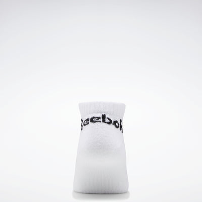 Reebok Apparel Men Active Core Low-Cut Socks 3 Pairs White
