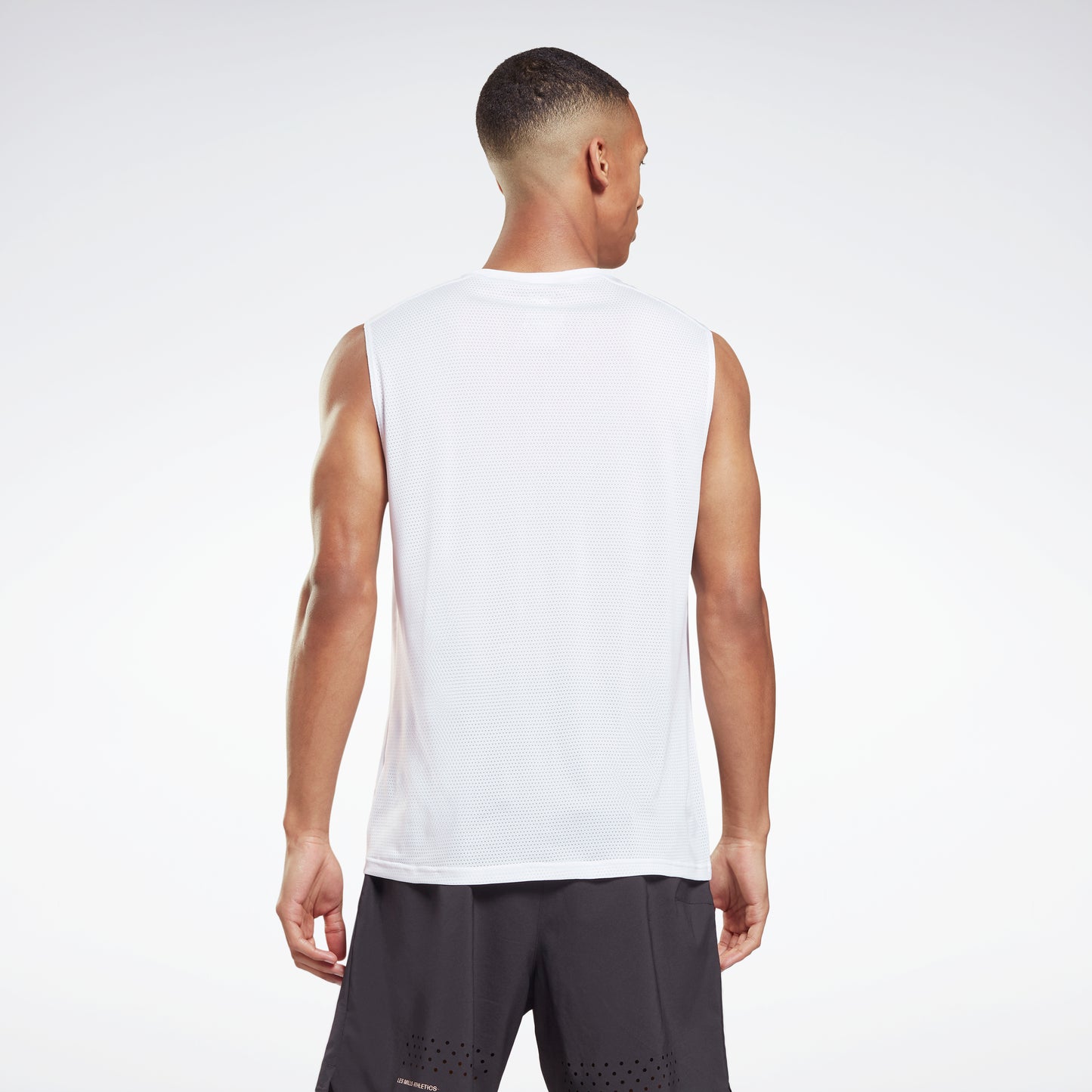 Reebok Apparel Men Workout Ready Sleeveless Tech T-Shirt White/White
