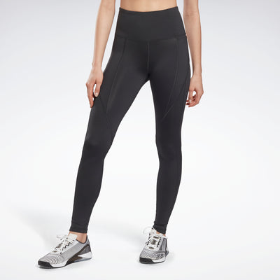 Only Play training leggings with waistband detail in black