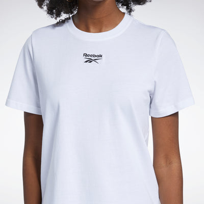 Reebok Apparel Women Reebok Classics Small Logo T-Shirt Blanc/Noir