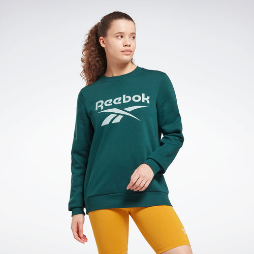 Reebok Apparel Women Reebok Identity Logo Fleece Crew Sweatshirt Forgr –  Reebok Canada