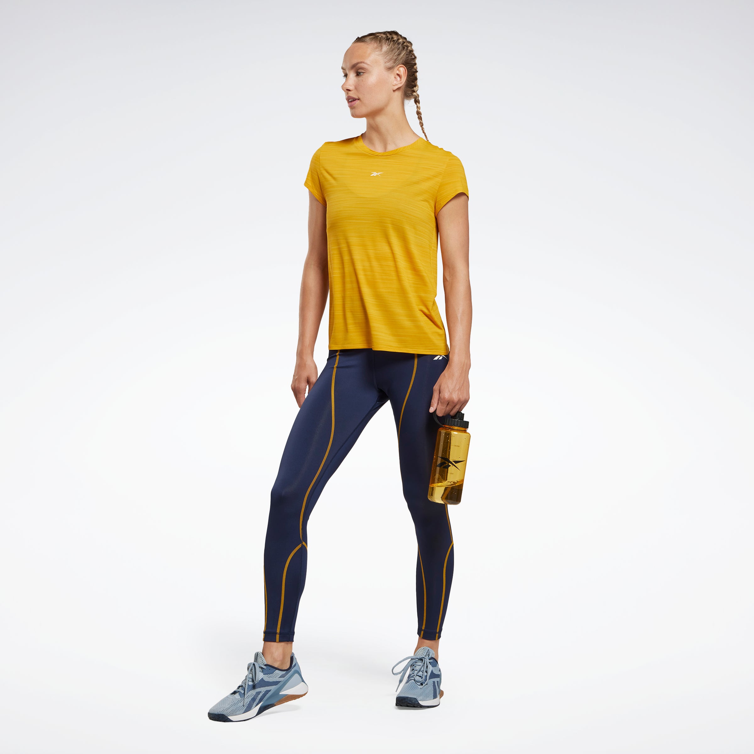 Reebok dri fit t shirt womens best sale yellow