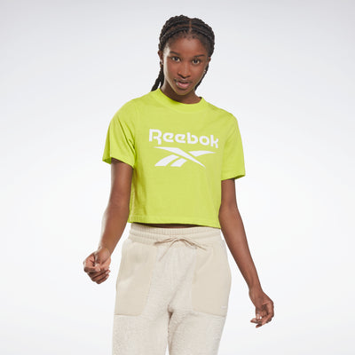 Reebok Apparel Women Reebok Identity Cropped T-Shirt Aciyel