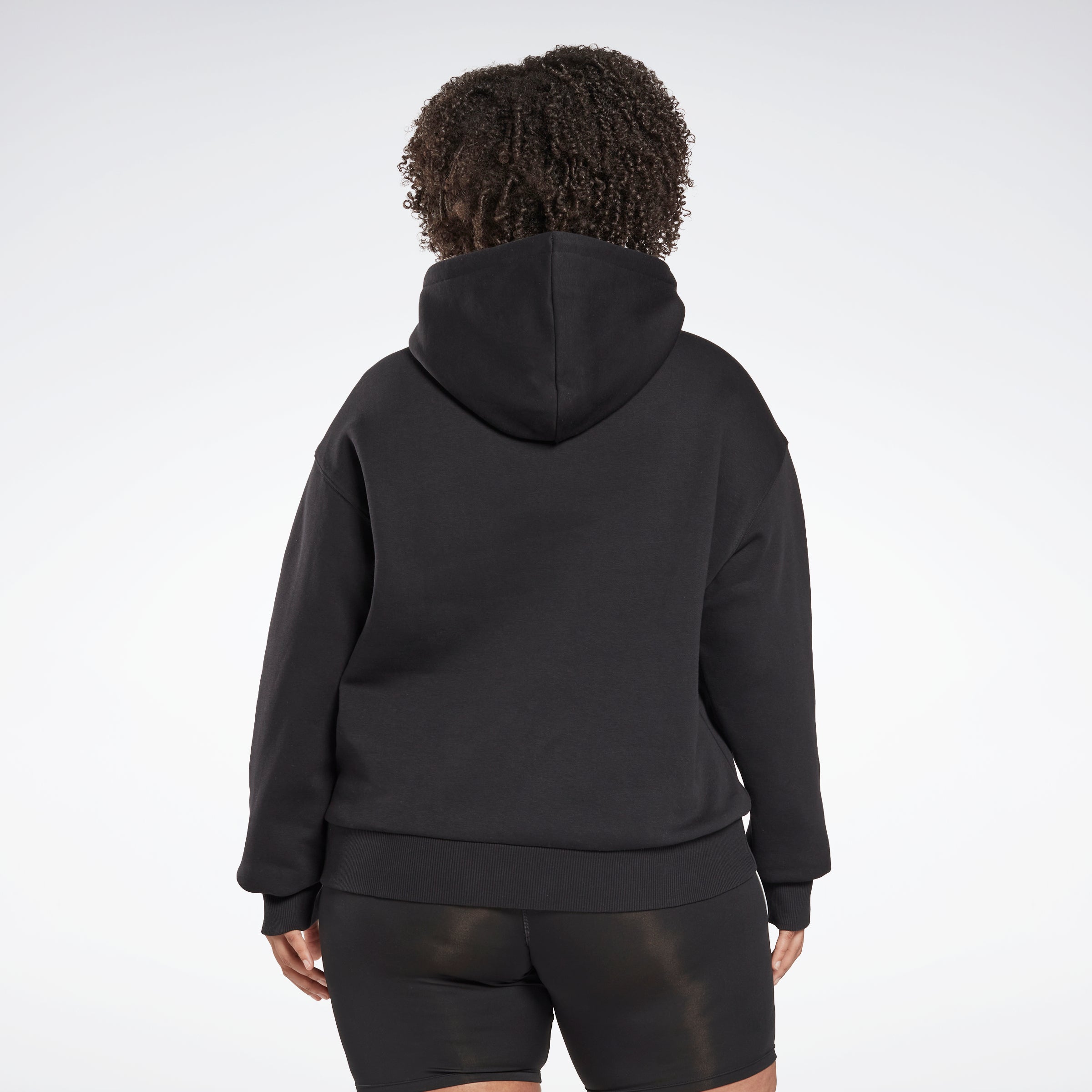 Plus size black on sale hoodie