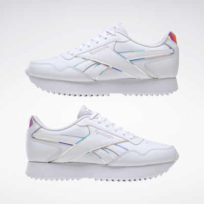 Reebok Footwear Women Reebok Royal Glide Ripple Double Shoes White/White/White