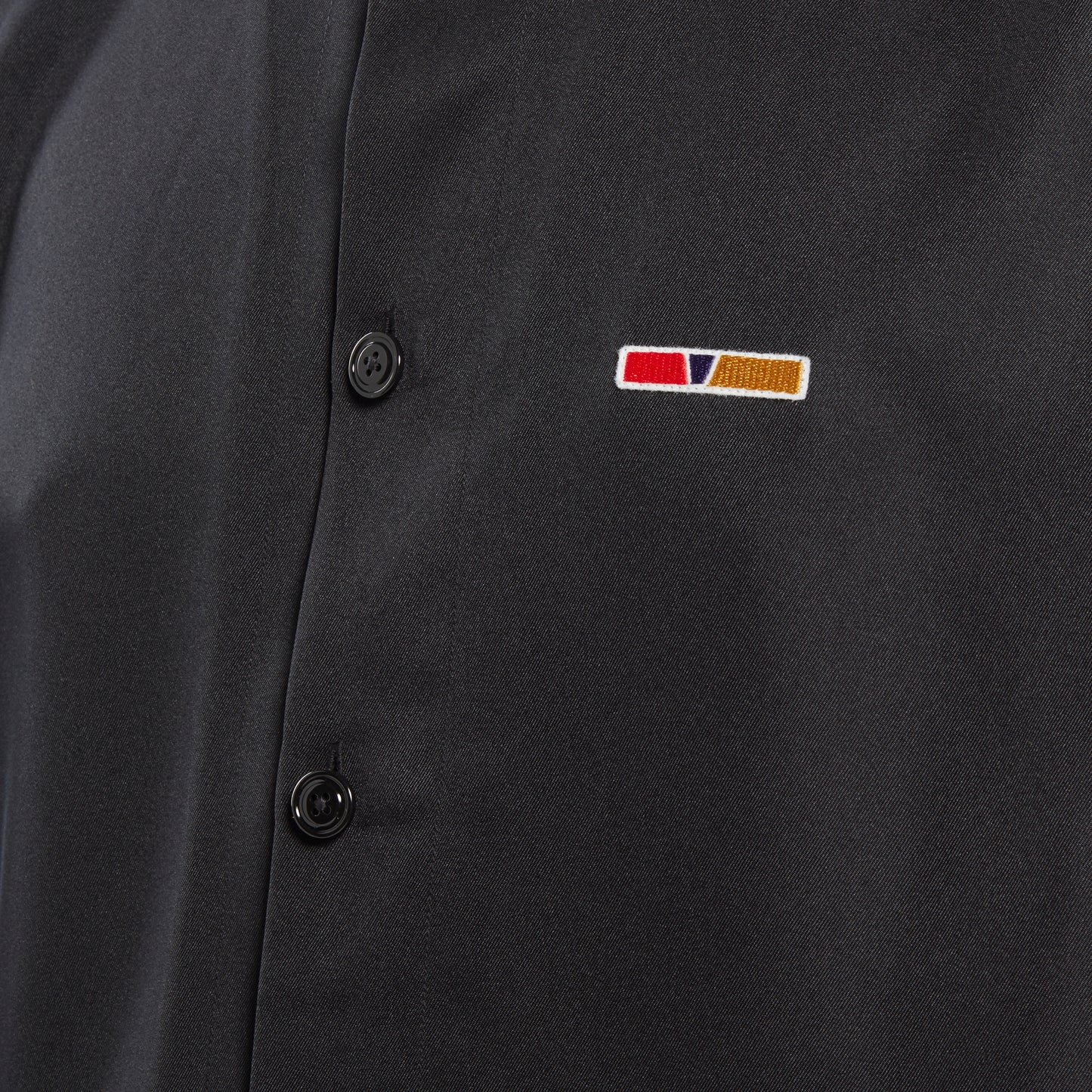 Reebok Apparel Men Reebok By Pyer Moss Short Sleeve Cropped Button-Down Shirt Black