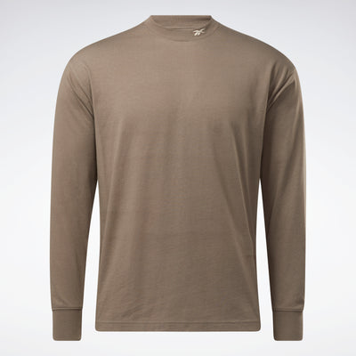 Reebok Apparel Men Classics Wardrobe Essentials Top à manches longues T-Long-Sleeve Top Trkgry