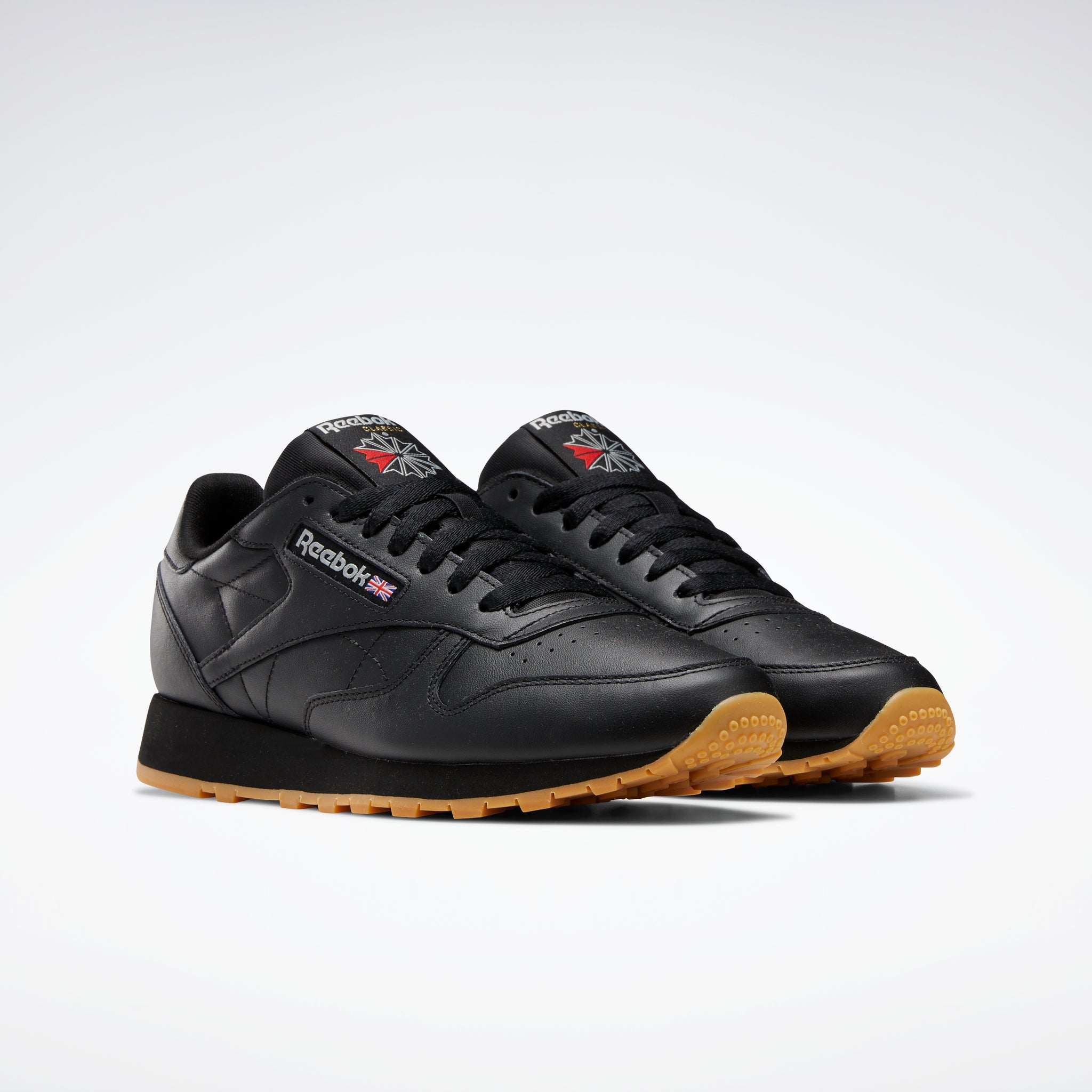 Reebok Footwear Men Classic Leather Shoes Cblack/Pugry5/Rbkg03 – Reebok ...