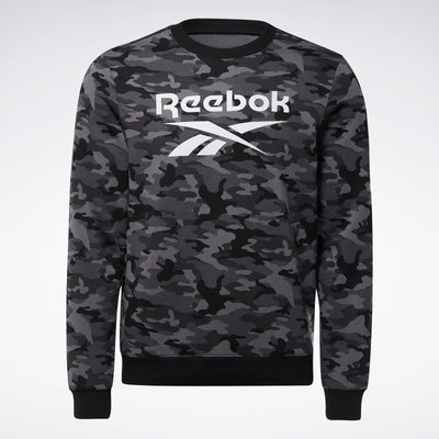 Reebok Apparel Men Reebok Identity Camo Big Logo Crew Sweatshirt Black –  Reebok Canada