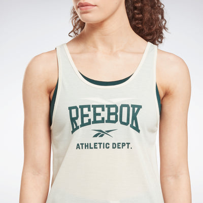 Reebok Apparel Women Workout Ready Supremium Graphic Tank Top Clawht