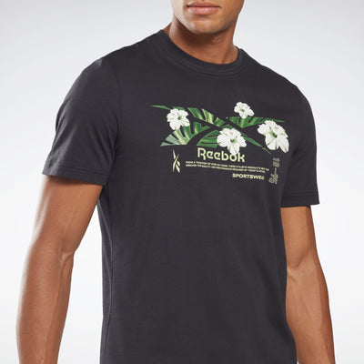 Reebok Apparel Men Reebok Graphic Series T-Shirt Black