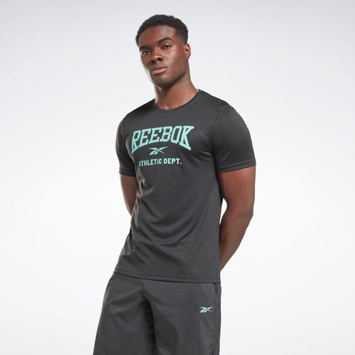 Reebok Apparel Men Workout Ready Graphic T-Shirt Nghblk