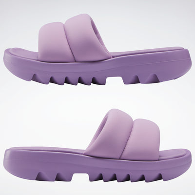 Reebok Footwear Women Cardi B Slides Puzzled Purple/Puzzled Purple/