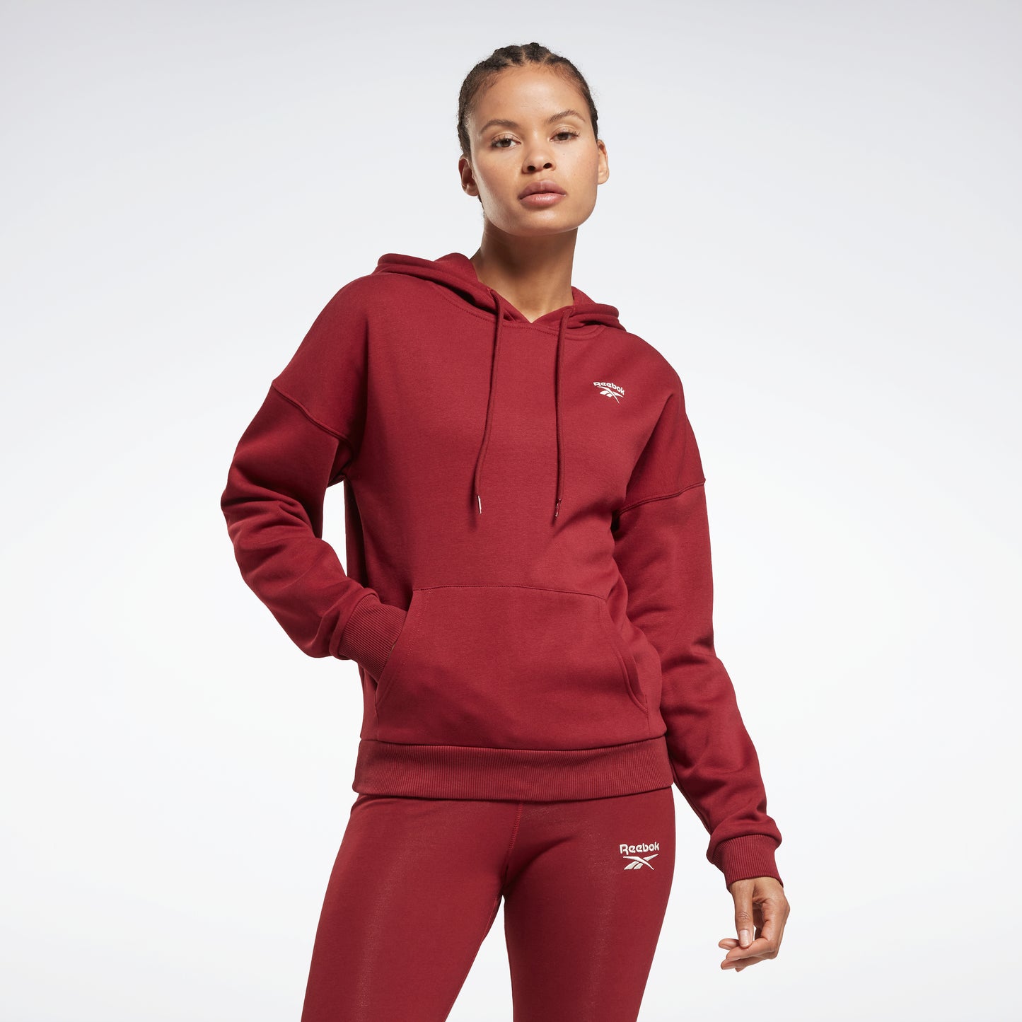 Reebok hoodie womens red Clearance