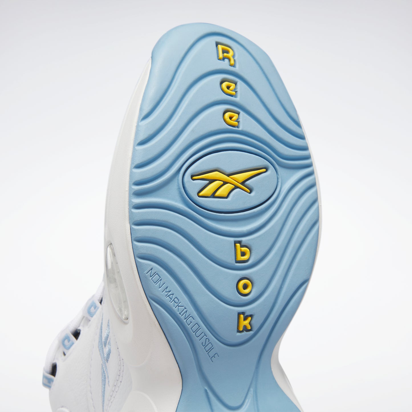 Reebok Footwear Kids Question Mid Shoes Junior Ftwwht/Flublu/Toxyel ...