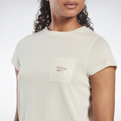 Reebok Apparel Women Reebok Identity Pocket T-Shirt Clawht