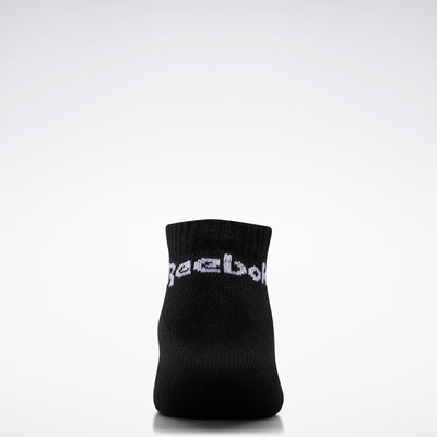 Reebok Apparel Men Active Core Low-Cut Socks 3 Pairs Black