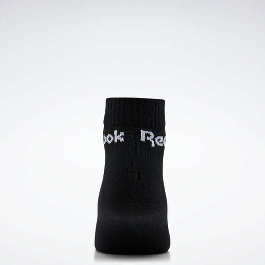 Reebok Apparel Men Active Core Ankle Socks 3 Pairs Black