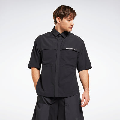 Reebok Apparel Men Ars Activchill+ Woven T-Shirt Black