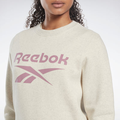 Reebok Apparel Women Reebok Identity Logo Fleece Crew Sweatshirt Clwtml