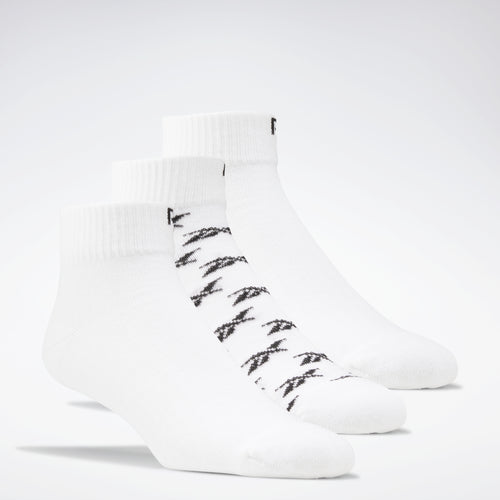 Reebok Apparel Men Classics Ankle Socks Pairs White