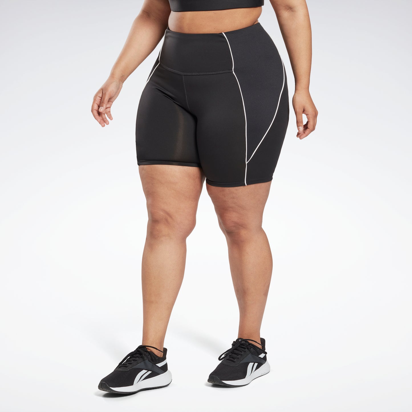 Reebok Apparel Women Workout Ready Poly Shorts (Plus Size) Nghblk – Reebok  Canada