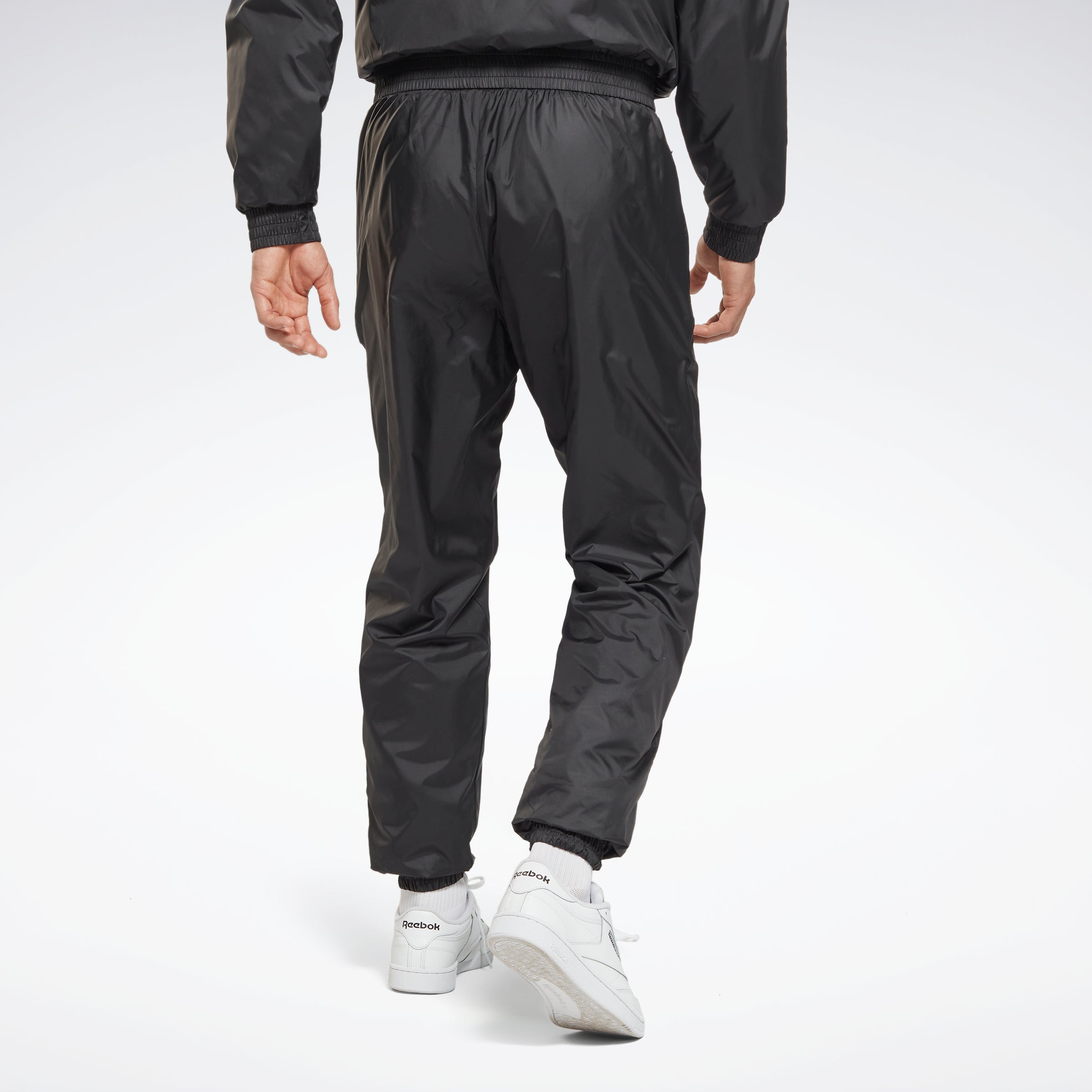 Reebok Apparel Men Outerwear Fleece-Lined Trousers Black – Reebok