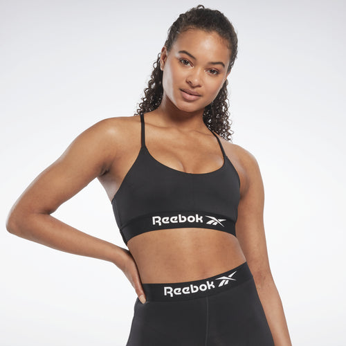 Reebok, Intimates & Sleepwear, Reebok Essential Print Sports Bra Back  Pocket Removable Pads Xl