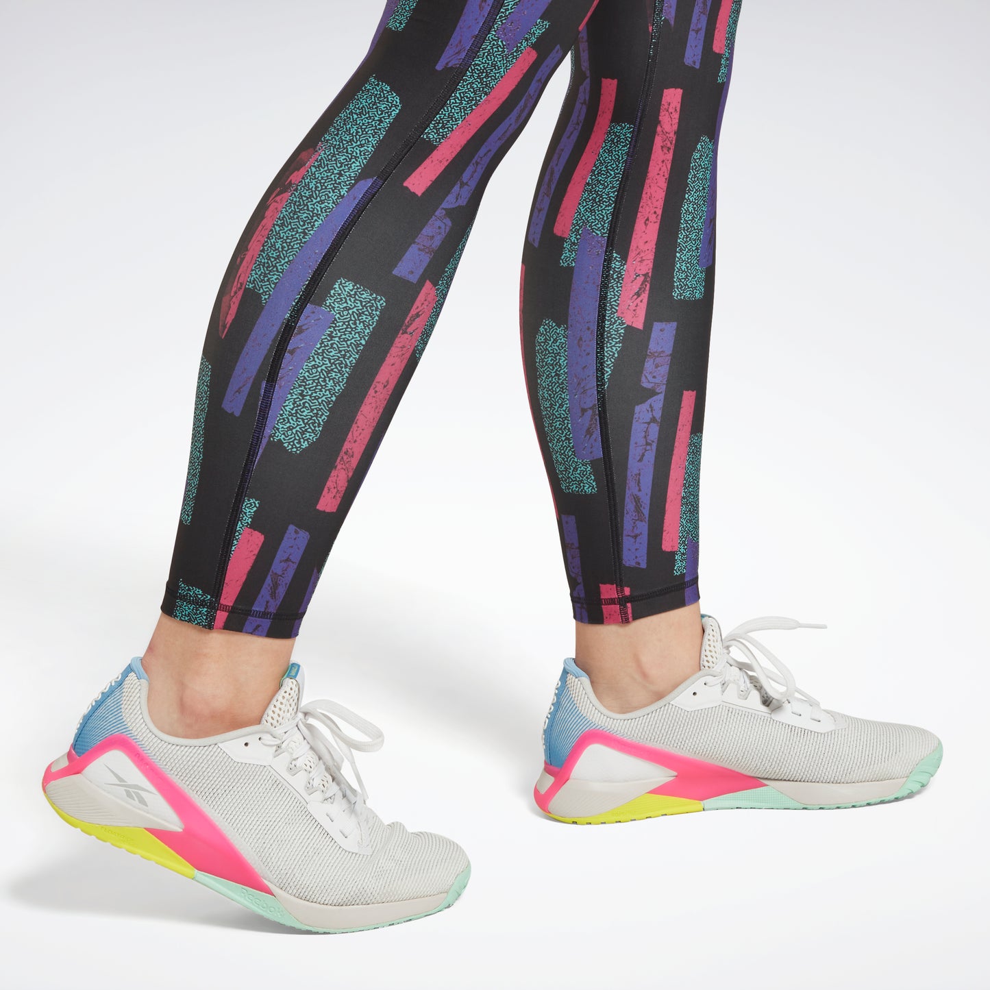 reebok printed workout leggings - By Lauren M