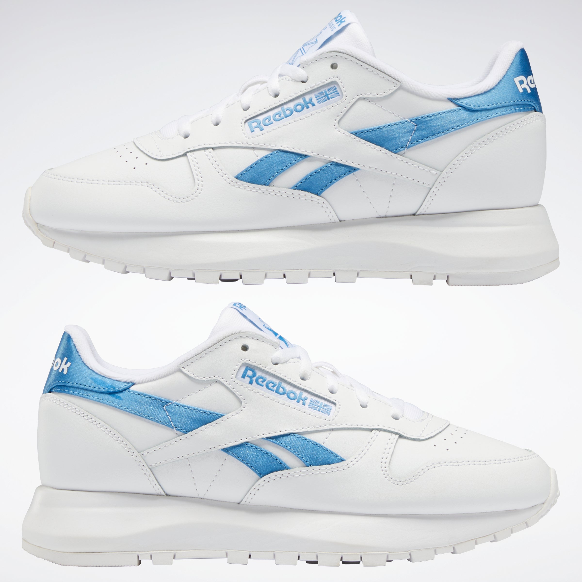 Reebok Footwear Women Classic Leather Sp Shoes Ftwwht/Ftwwht/Essblu ...