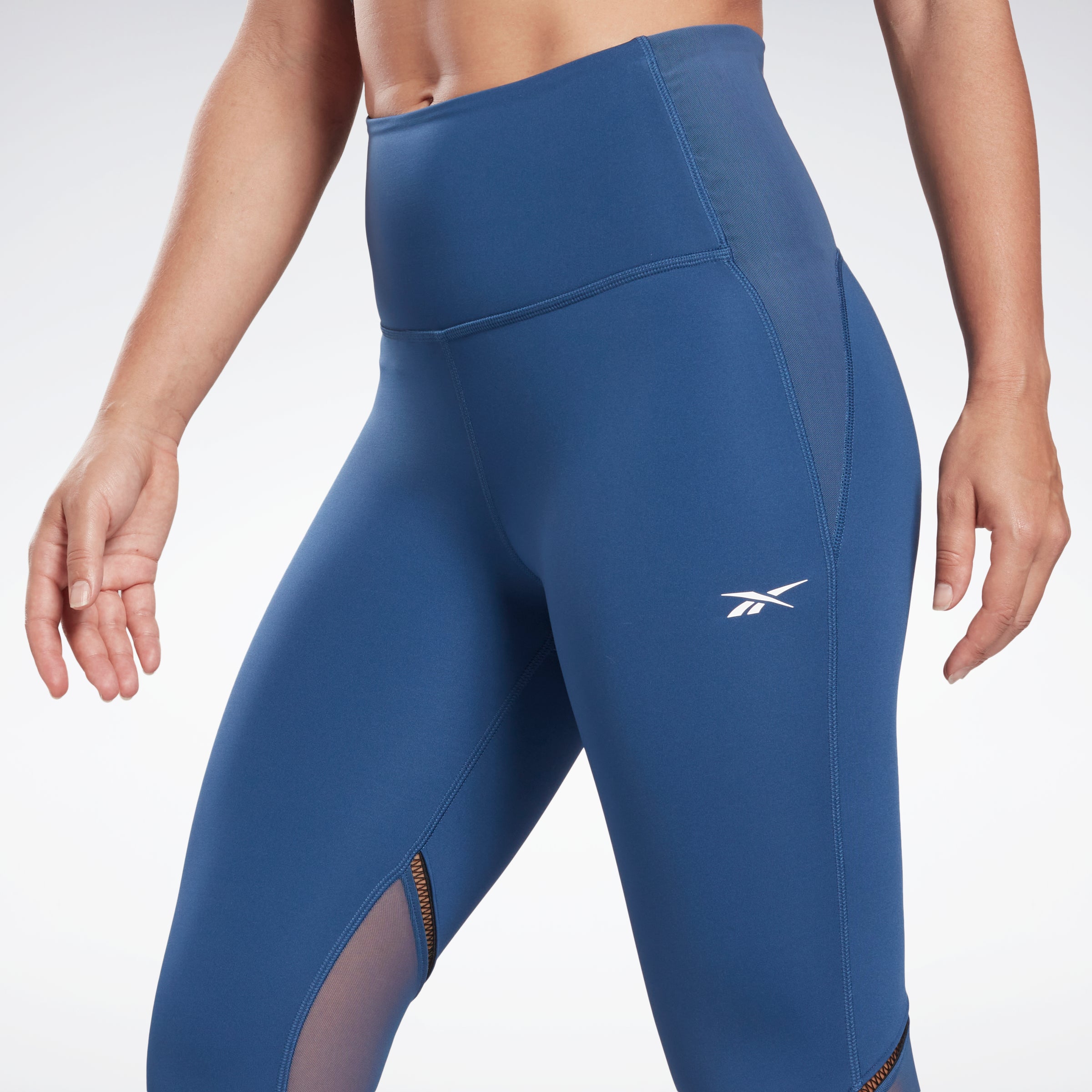 Reebok Apparel Women Lux Perform Perforated Leggings Batblu