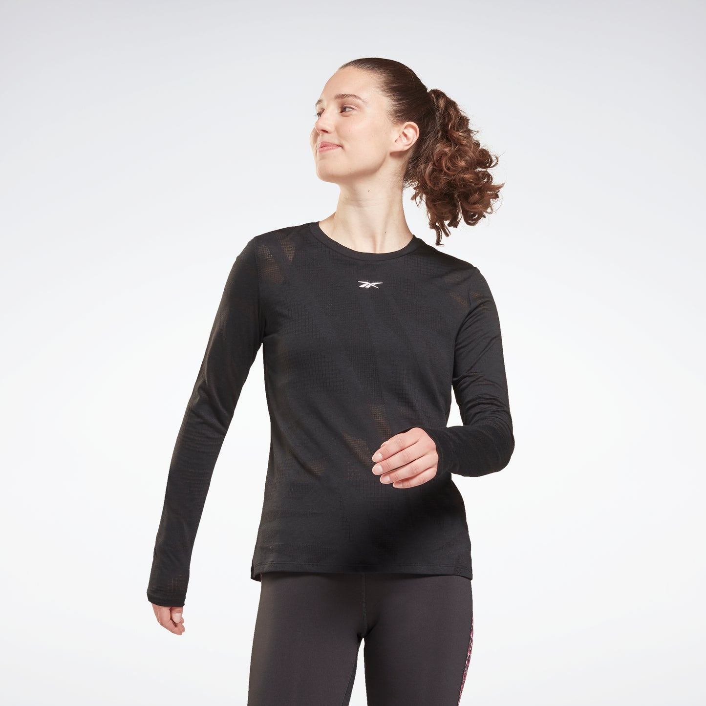 Reebok Apparel Women Yoga Cotton Rib Long-Sleeve Top BLACK – Reebok Canada