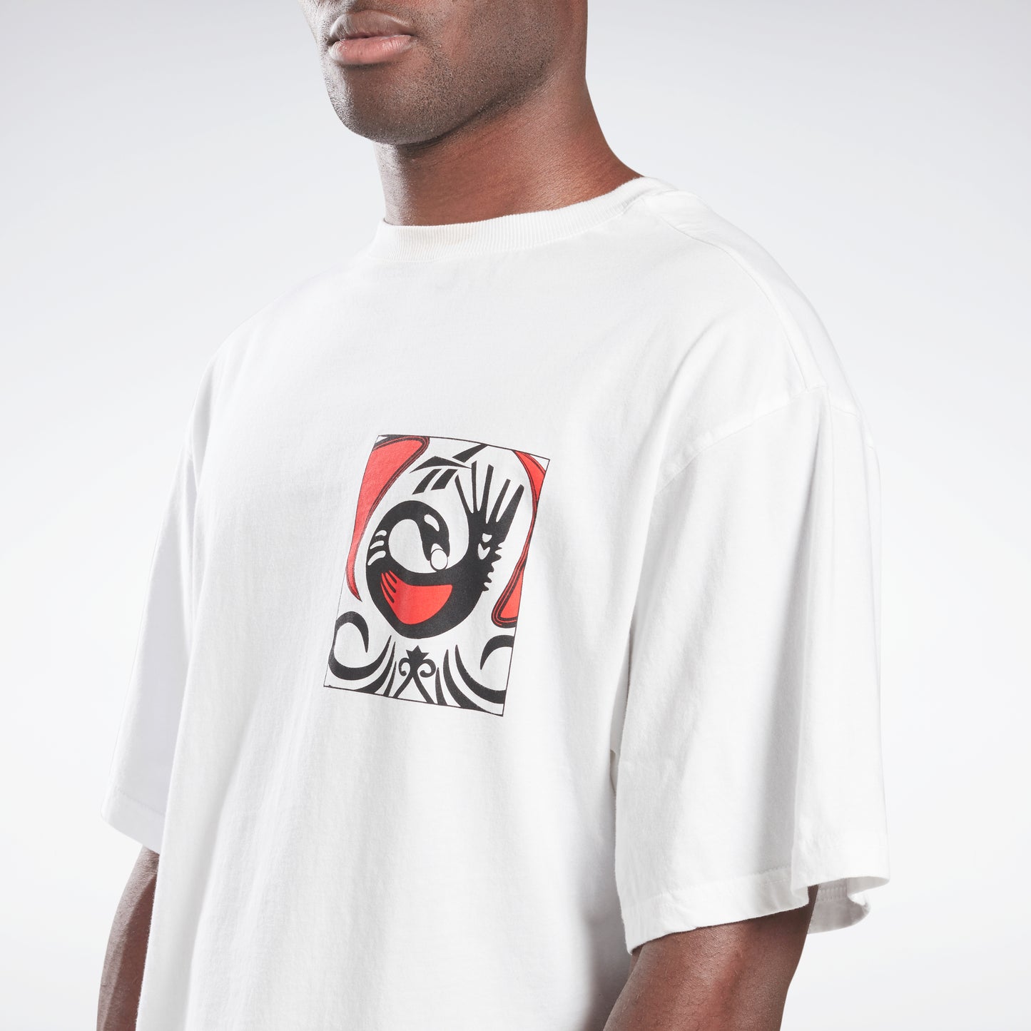 Reebok Apparel Men Reebok By Pyer Moss Short Sleeve Sankofa T-Shirt White