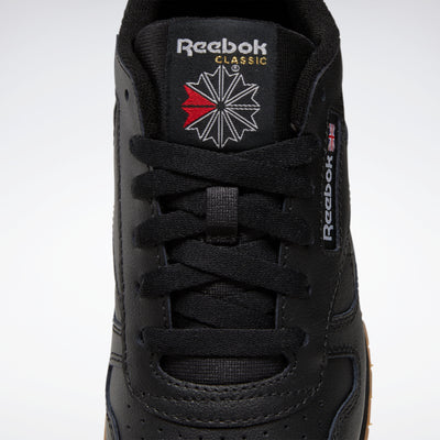 Reebok Footwear Kids Classic Leather Shoes Junior Cblack/Cblack/Rbkg02