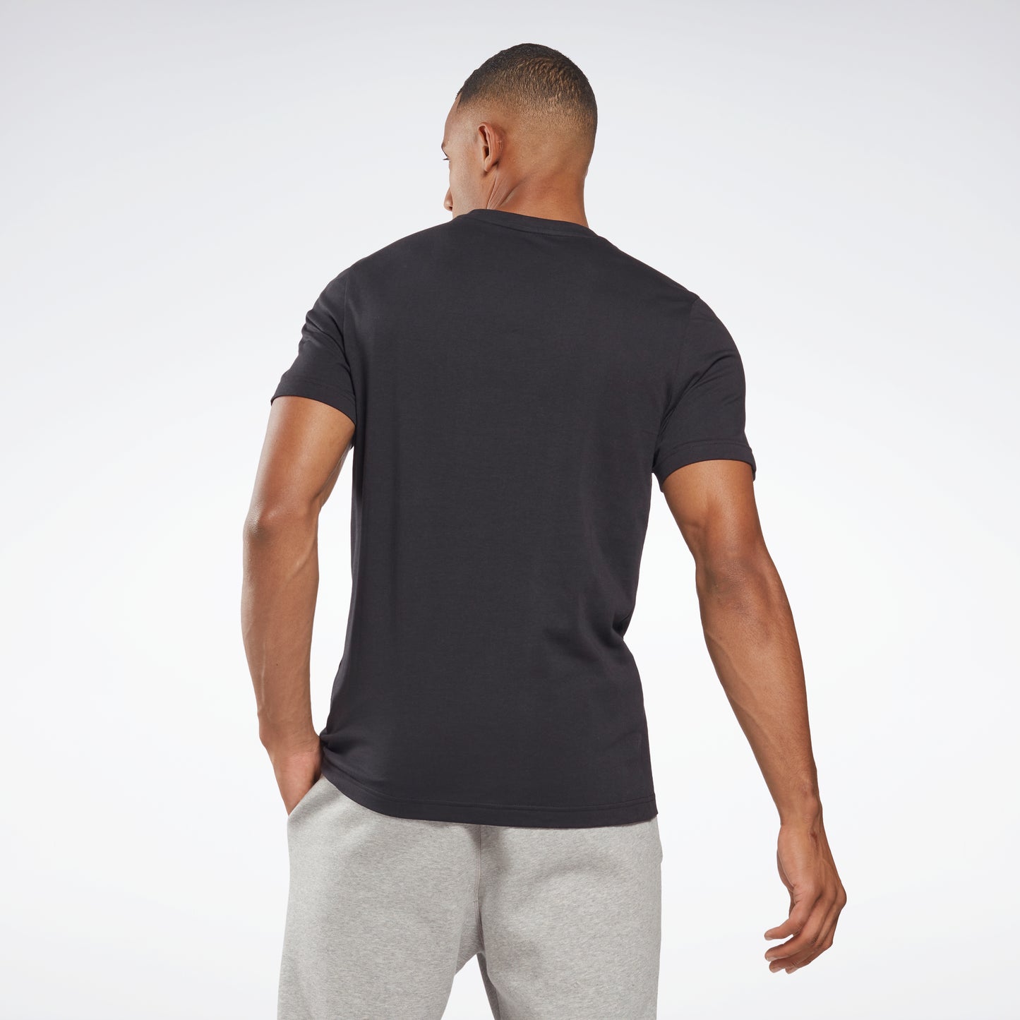 Reebok black polo t shirt Clearance
