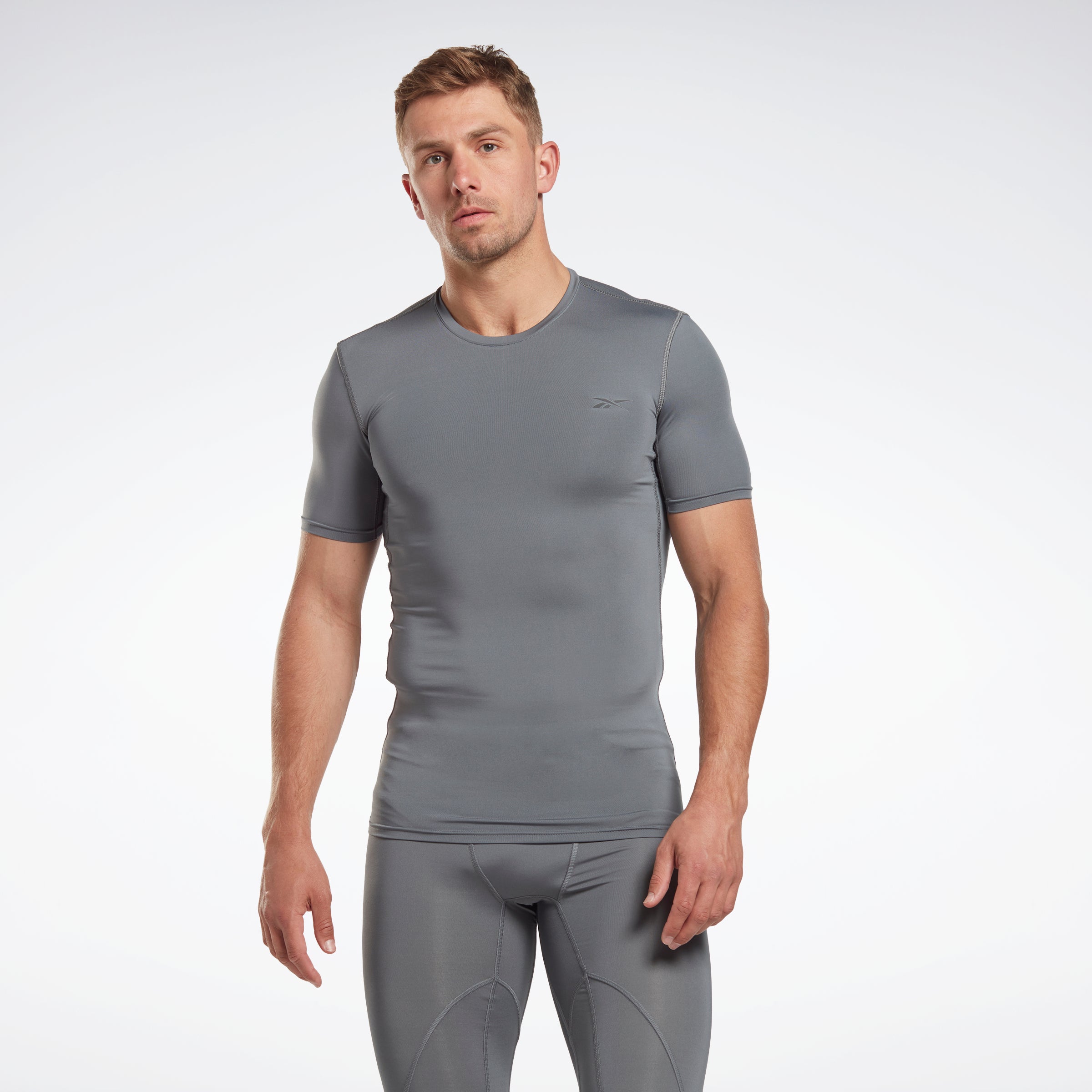 Reebok Apparel Men Workout Ready Compression T-Shirt Cdgry6