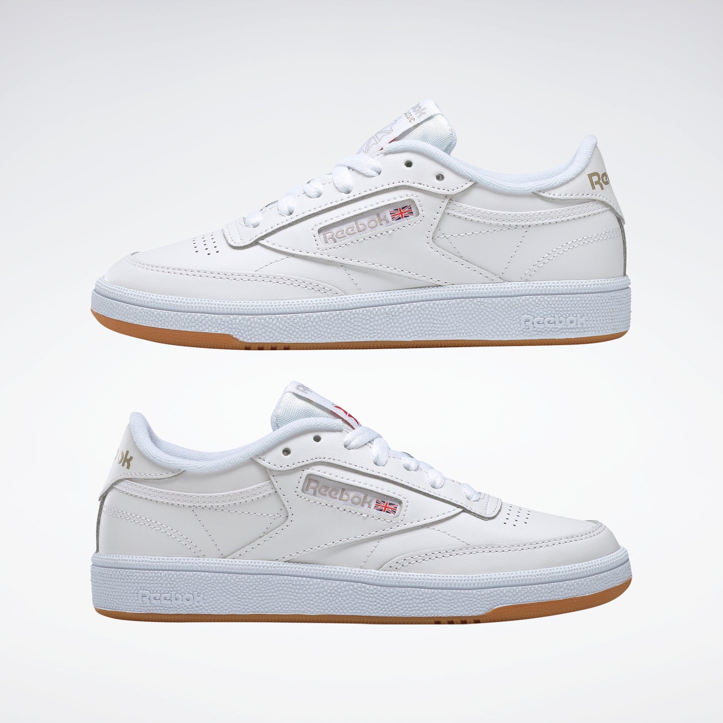 Reebok Footwear Women Club C 85 White/Light Grey/Gum – Reebok Canada