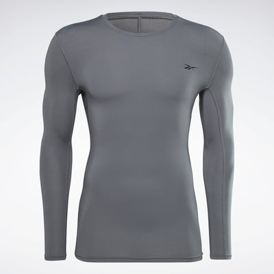 Reebok Apparel Men Workout Ready Compression Long-Sleeve Top Long-Sleeve Top Cdgry6