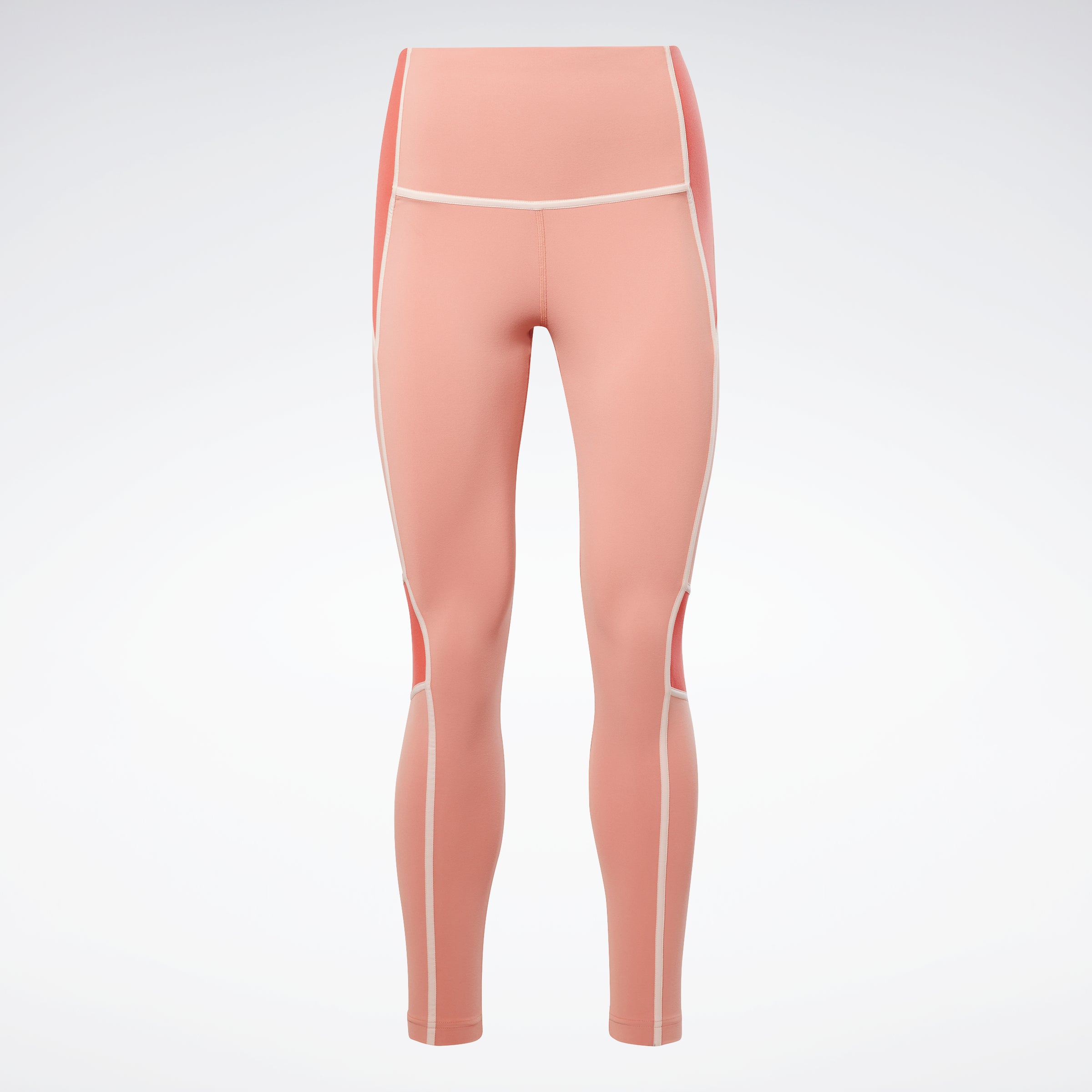 Reebok Apparel Women Lux High Waisted Colorblock Leggings Cancor