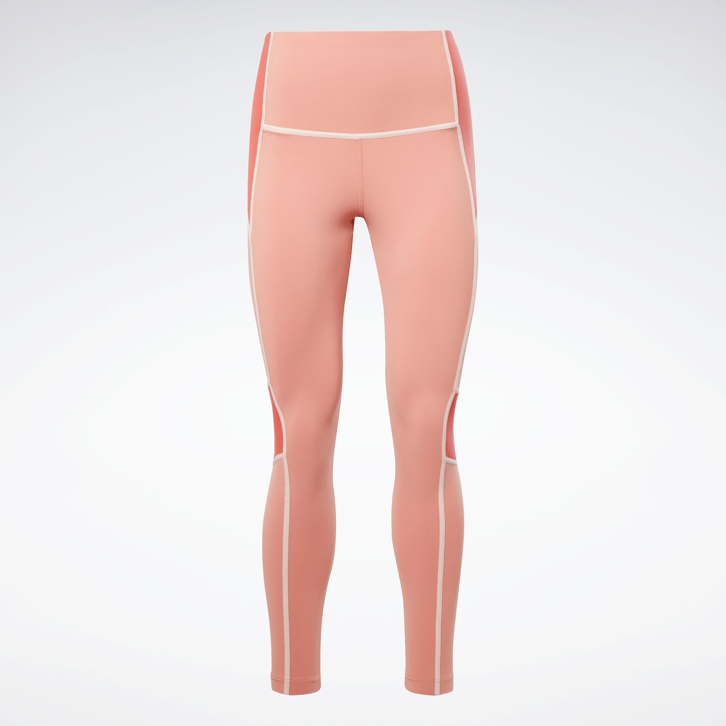 Reebok Apparel Women Lux Lux High-Waisted Colorblock Leggings Cancor