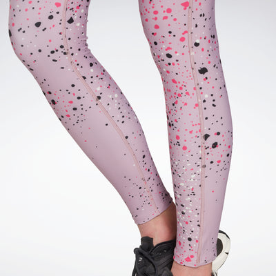 Reebok Apparel Women Lux 2.0 Multi-Colored Speckle Leggings Inflil