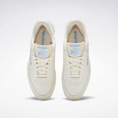 Men Reebok Club C 85 Vintage Tennis Shoes Sneakers Chalk White Navy Blue  GX3683