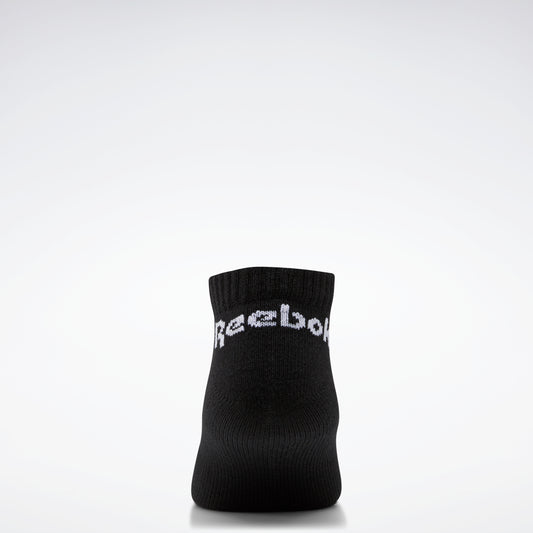 Reebok Apparel Men Active Core Low-Cut Socks 3 Pairs White/Black/Mgreyh