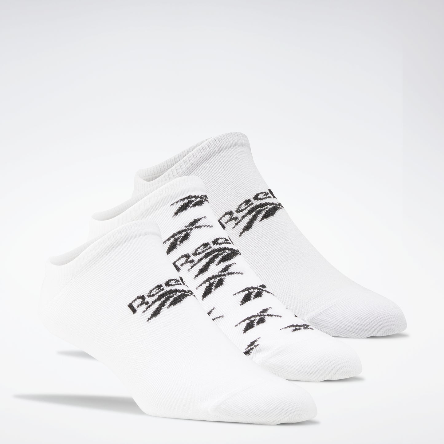 Reebok Apparel Men Classics Invisible Socks 3 Pairs White/Lgsogr/White